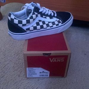 VANS Checkered Old Skool Black & White Shoes
